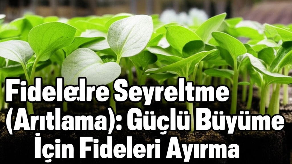 Fidelerde Seyreltme (Arıtlama): Güçlü Büyüme İçin Fideleri Ayırma