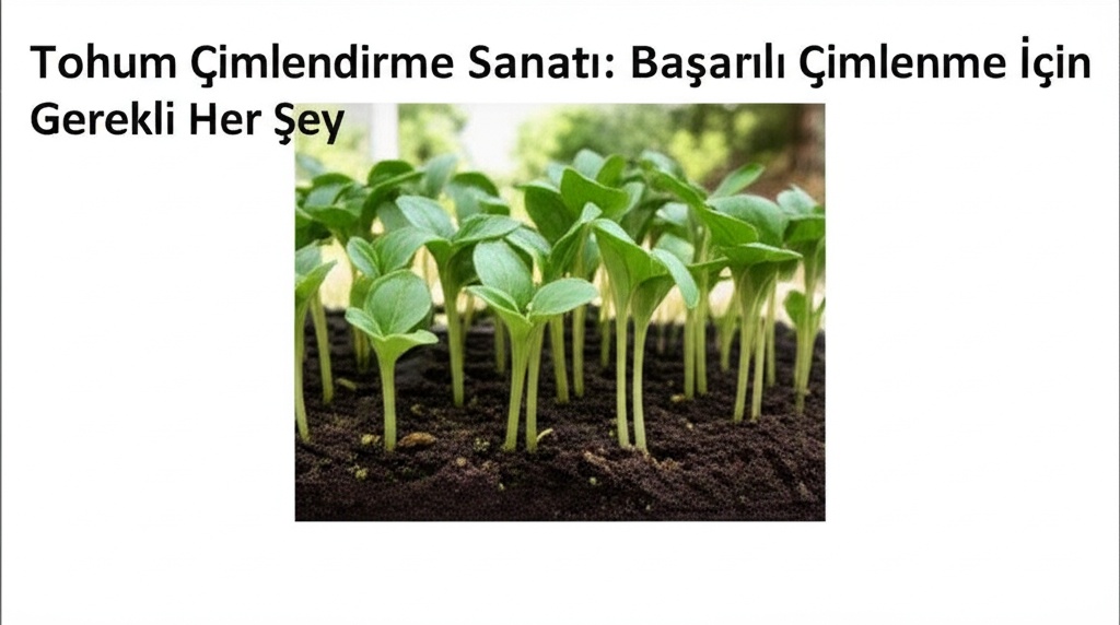 Tohum Çimlendirme Sanatı: Başarılı Çimlenme İçin Gerekli Her Şey