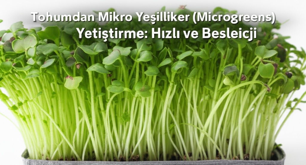 Tohumdan Mikro Yeşillikler (Microgreens) Yetiştirme: Hızlı ve Besleyici
