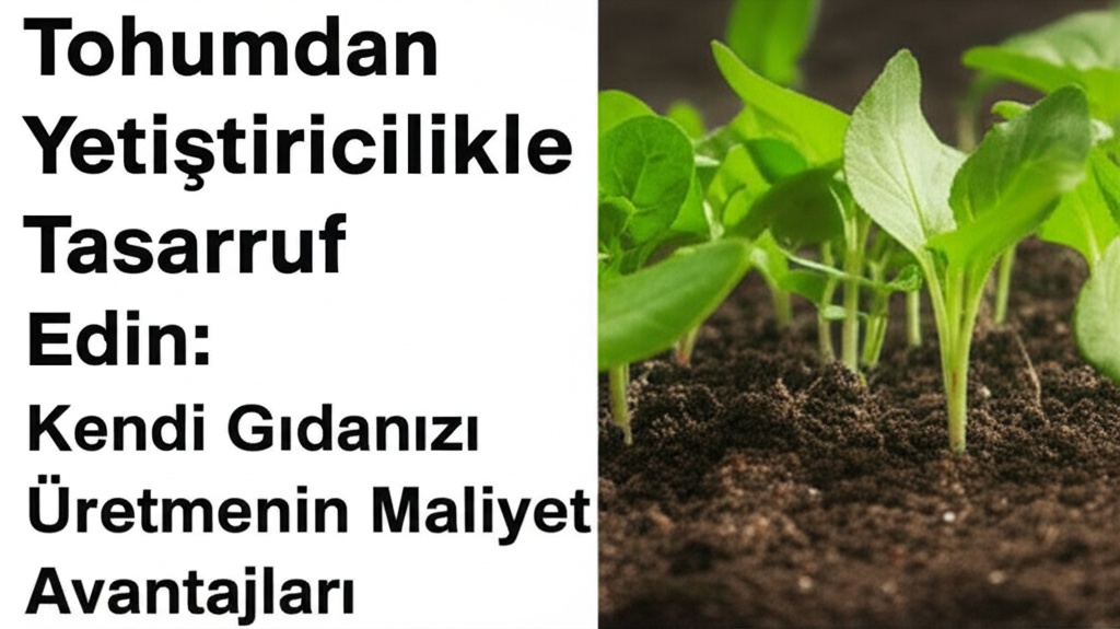 Tohumdan Yetiştiricilikle Tasarruf Edin: Kendi Gıdanızı Üretmenin Maliyet Avantajları